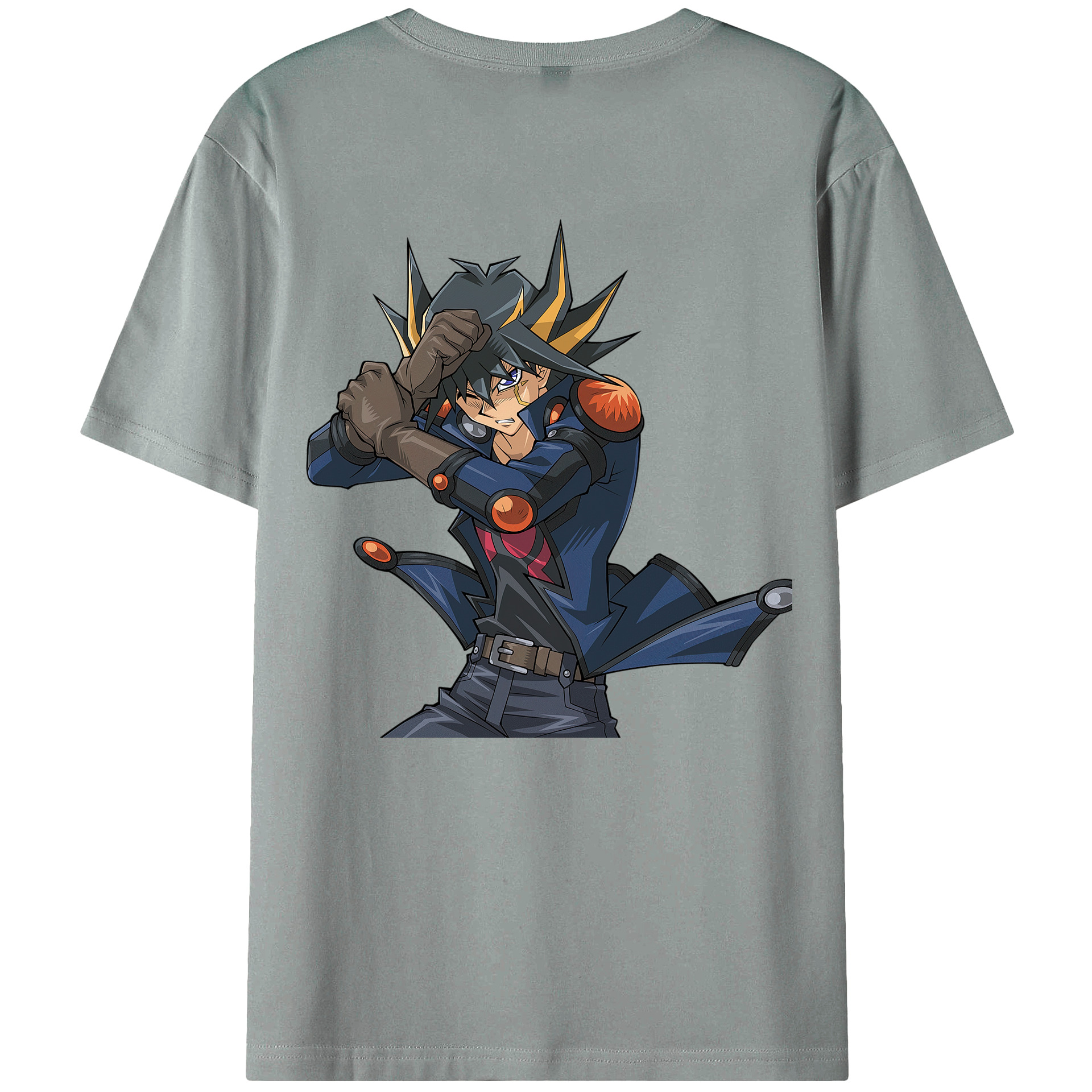 （画像用） 遊☆戯☆王 Yu-Gi-Oh! 綿100％ メンズ半袖Tシャツ（バックプリント） 通気性